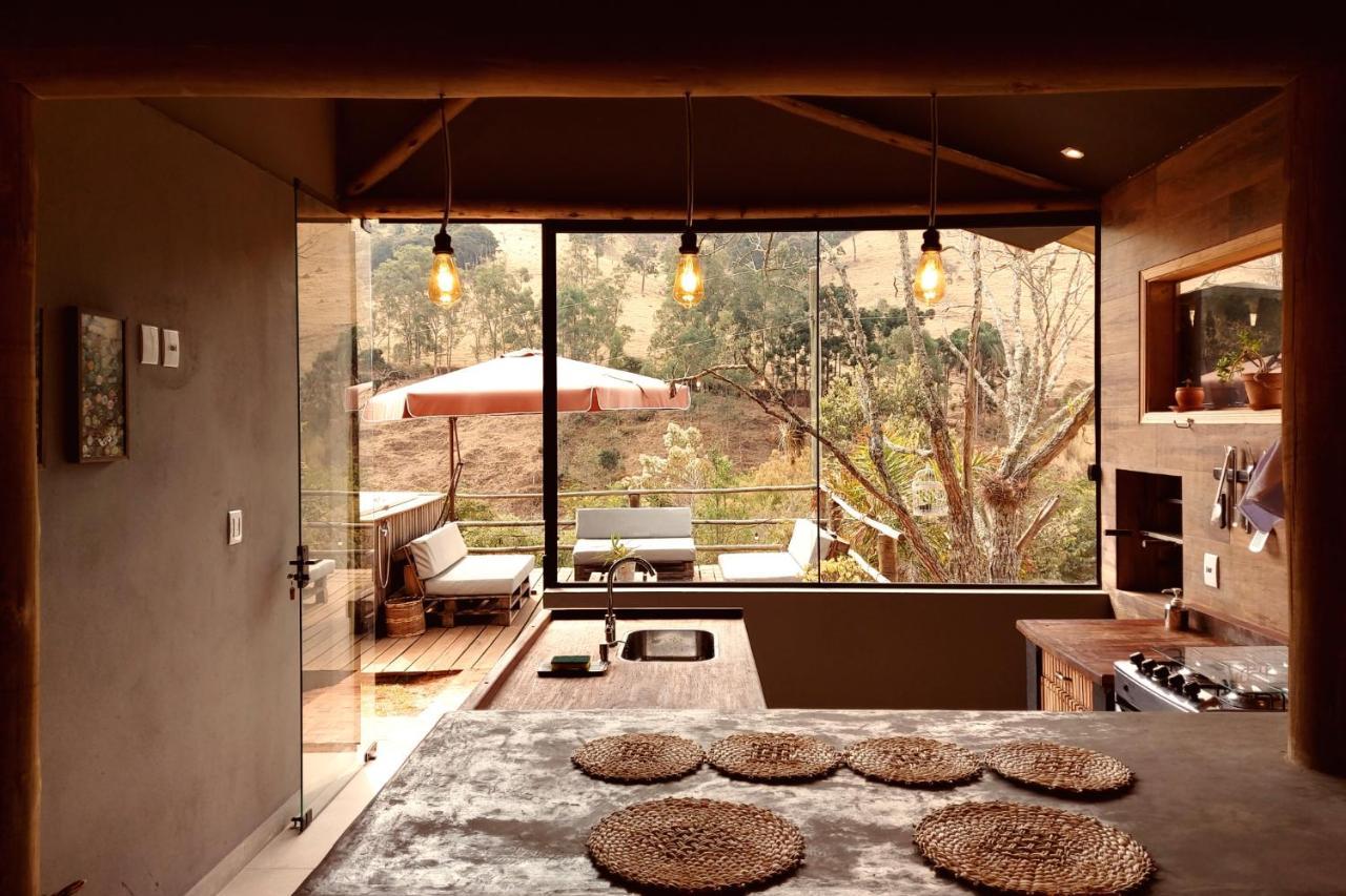 Bangalô Luxo entre lindas cachoeiras Baependi Exterior foto